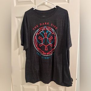 NWOT Star Wars ‘The Dark Side, The Light Side’ Dark Grey T-Shirt